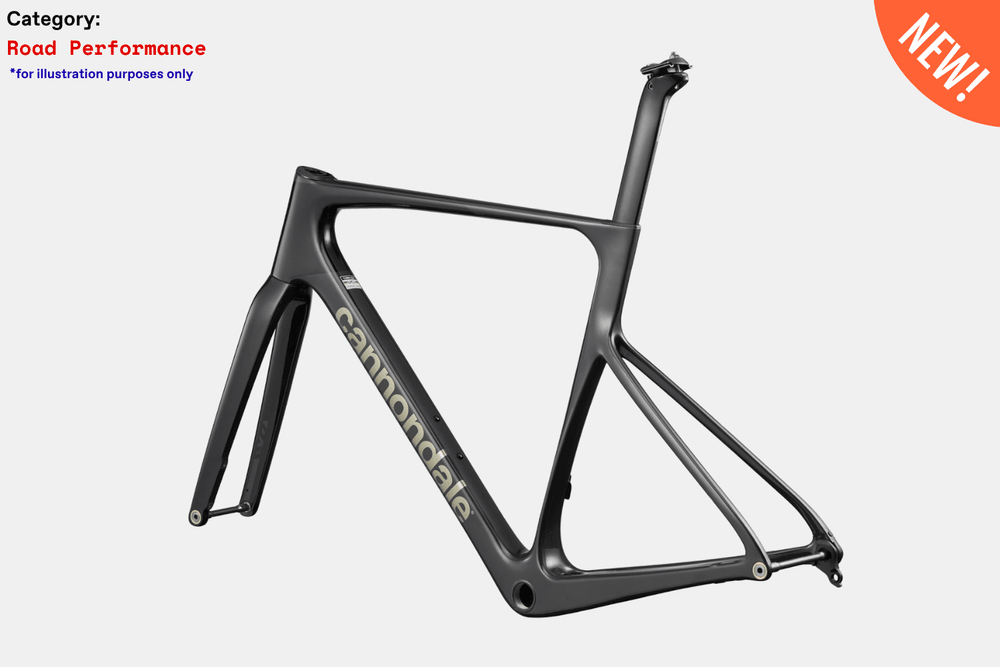 Cannondale SuperSix Evo5 Hi-Mod - BBQ - Gloss Black - Frame Kit